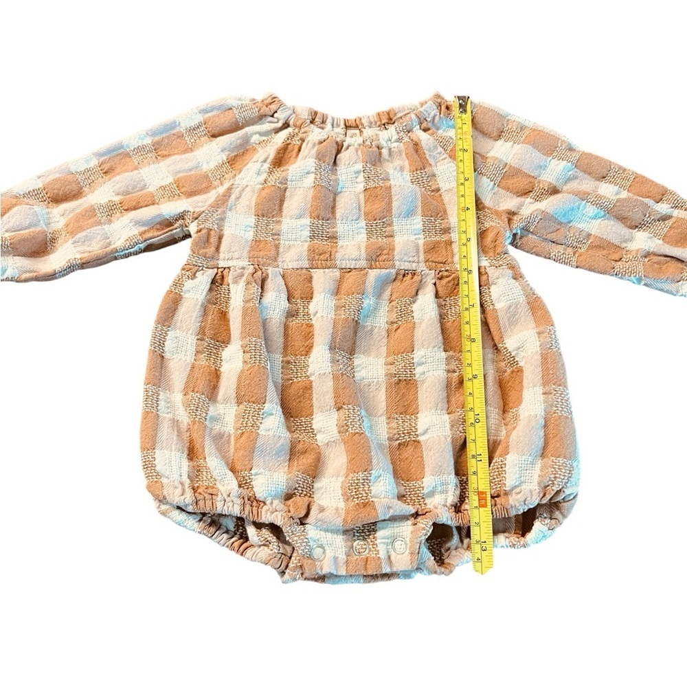 Rylee + Cru Tan and Cream Baby Romper - Picture 7 of 8